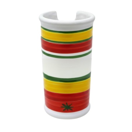 Portabicchieri artigianale Procida ceramiche de simone Portabicchieri artigianale Procida ceramiche de simone